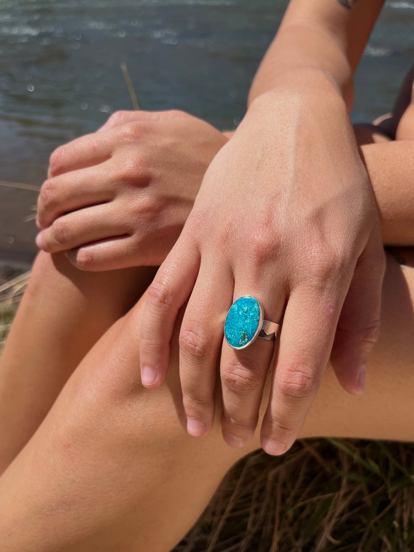 Chrysocolla Statement Ring
