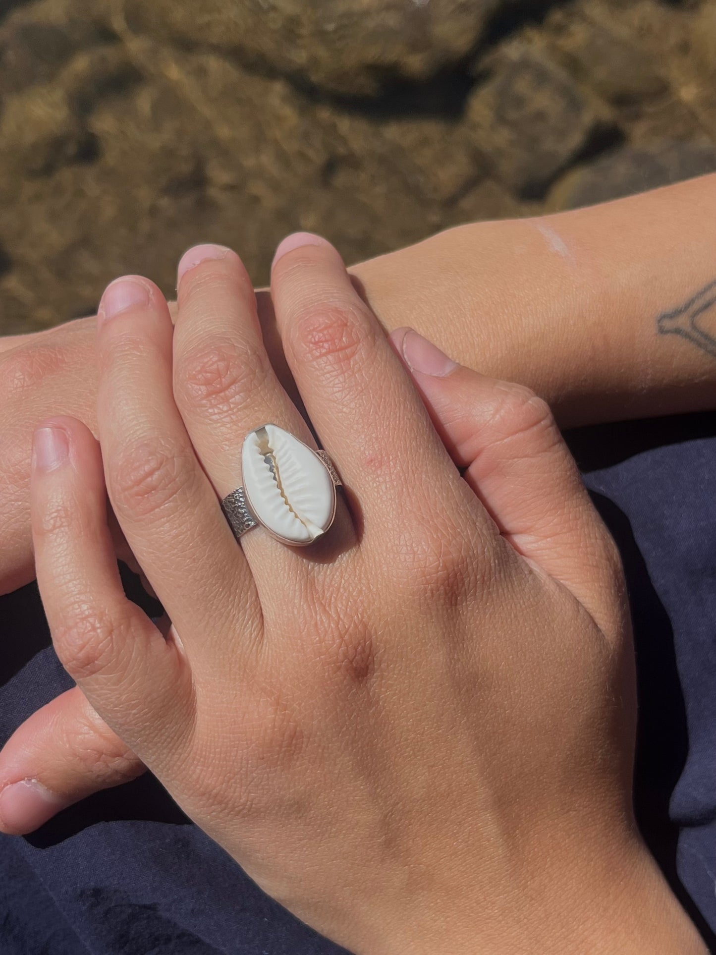 Cowrie Shell Ring