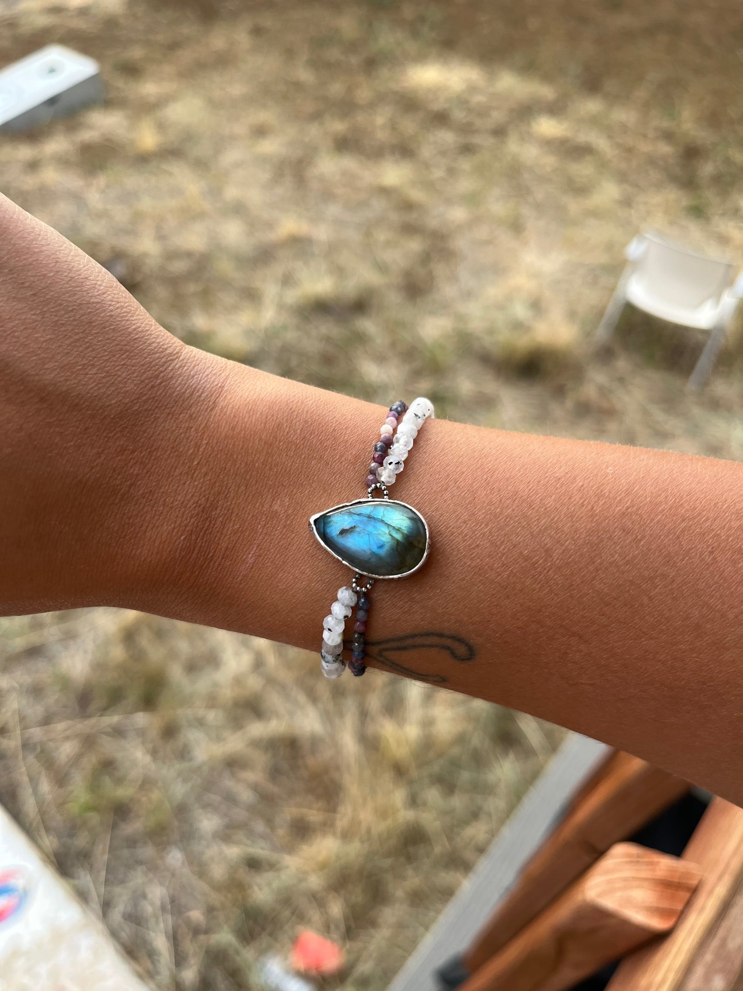 Silent Current - Labradorite Beaded Bracelet