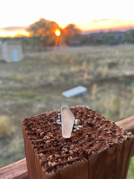 Sea glass ring