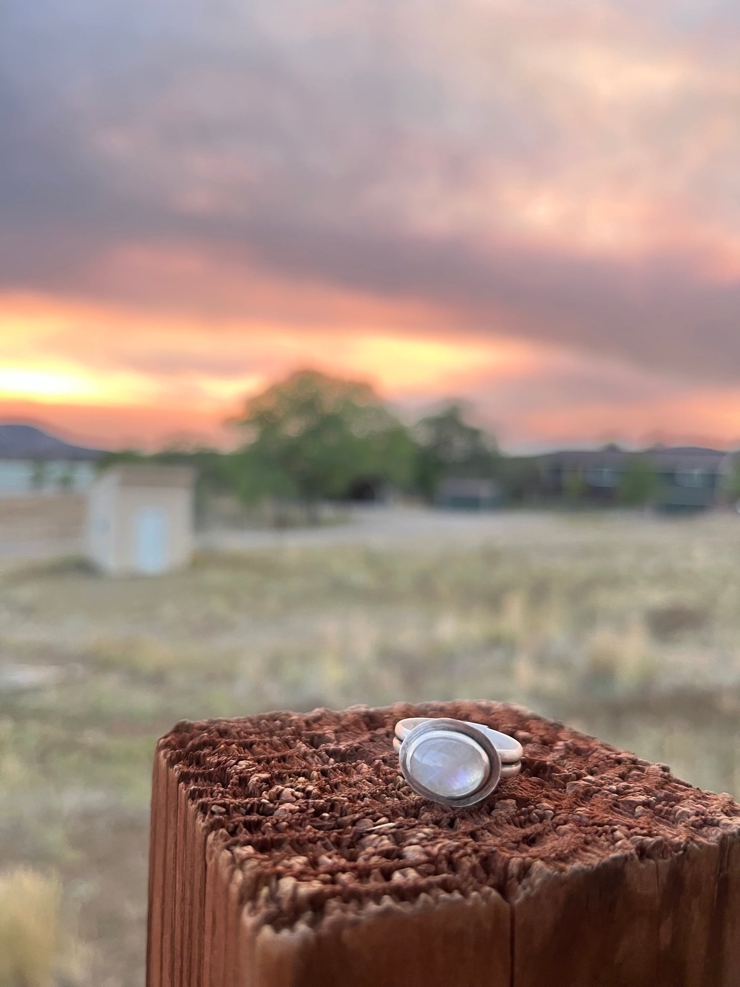 Twilight Veil Ring - Moonstone