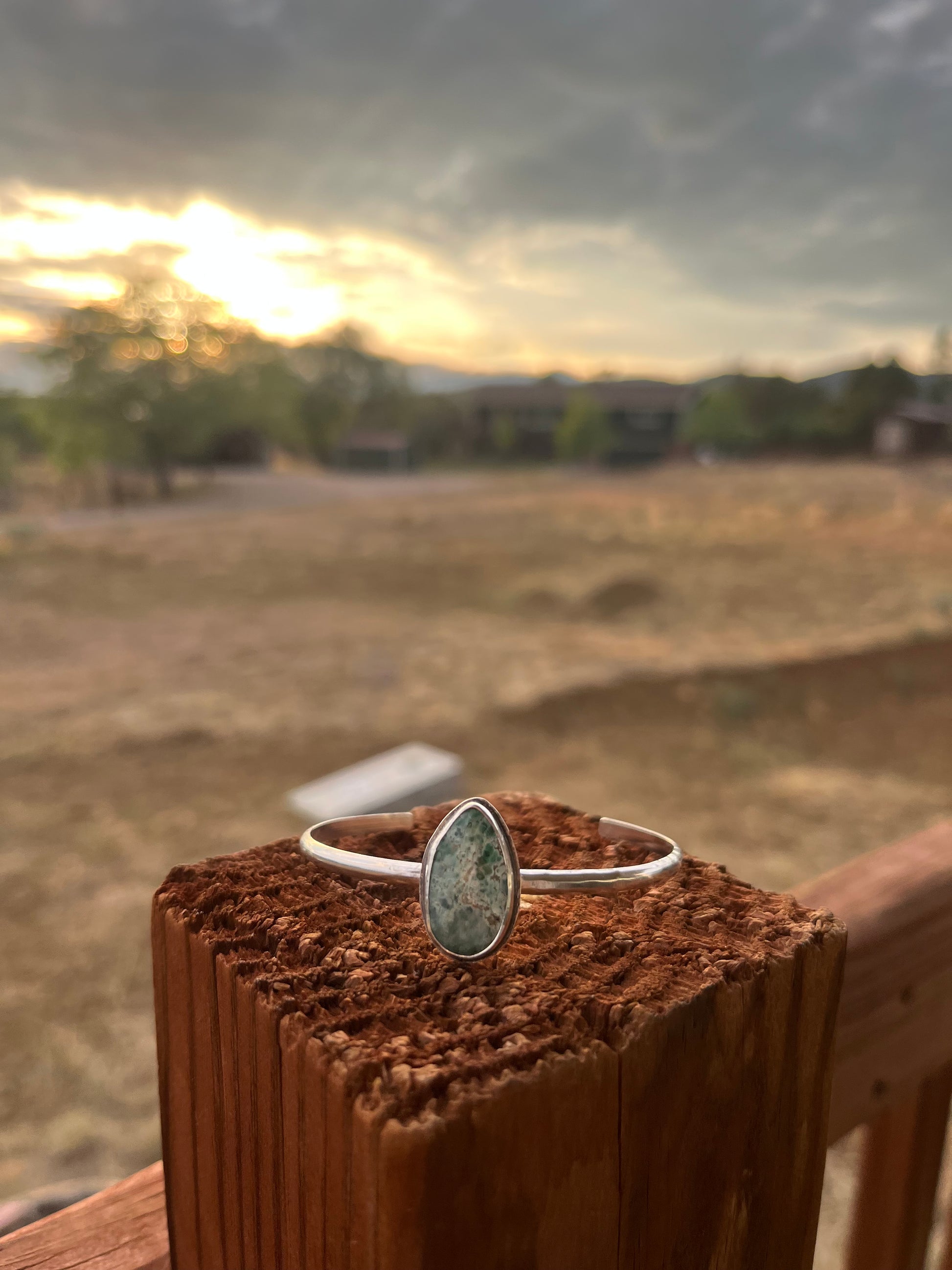 Shark Lovers Miss Moffett Turquoise Handmade Sterling Silver Cuff Bracelet