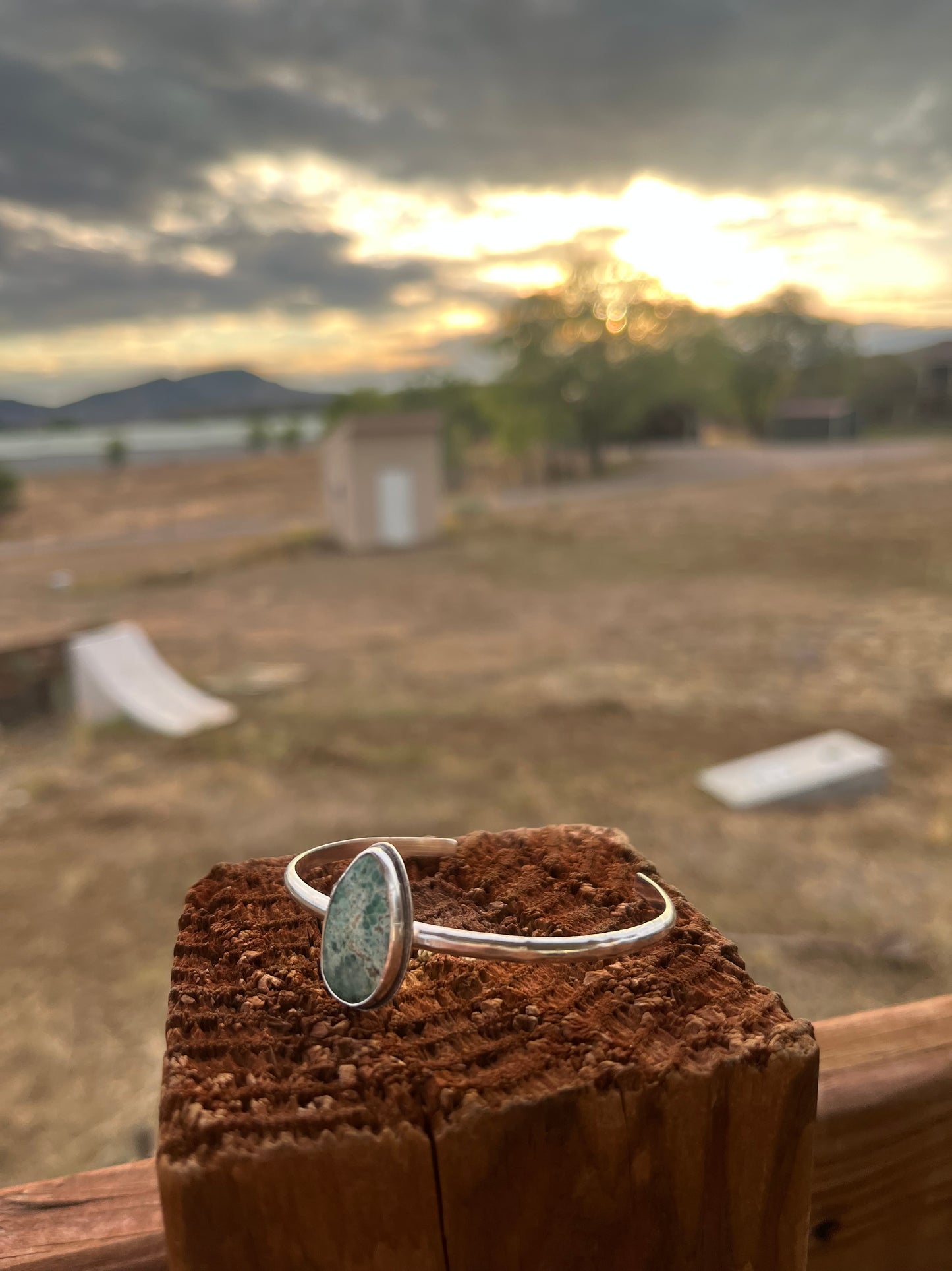 Shark Lover - Miss Moffett Turquoise Sterling Silver Cuff