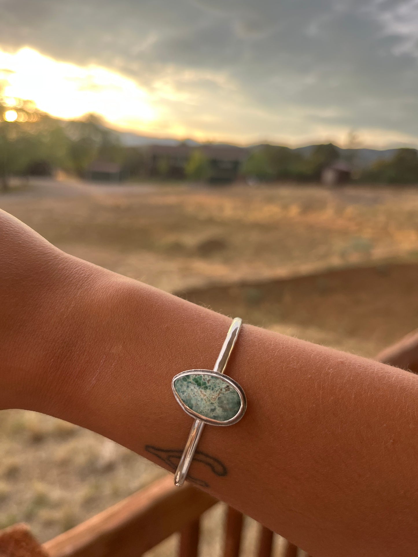 Shark Lover - Miss Moffett Turquoise Sterling Silver Cuff