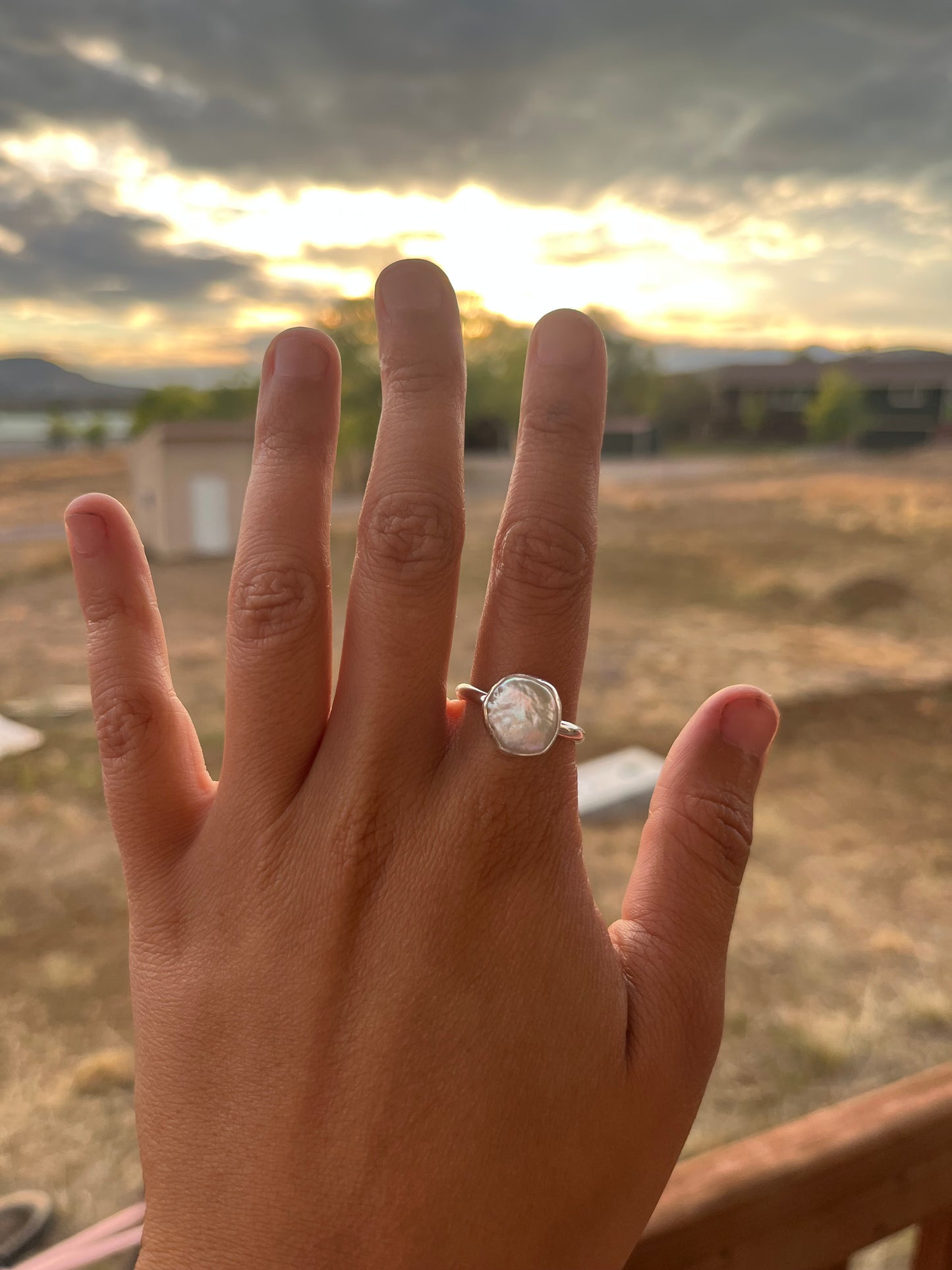 Handmade Sterling Silver Pearl Ring