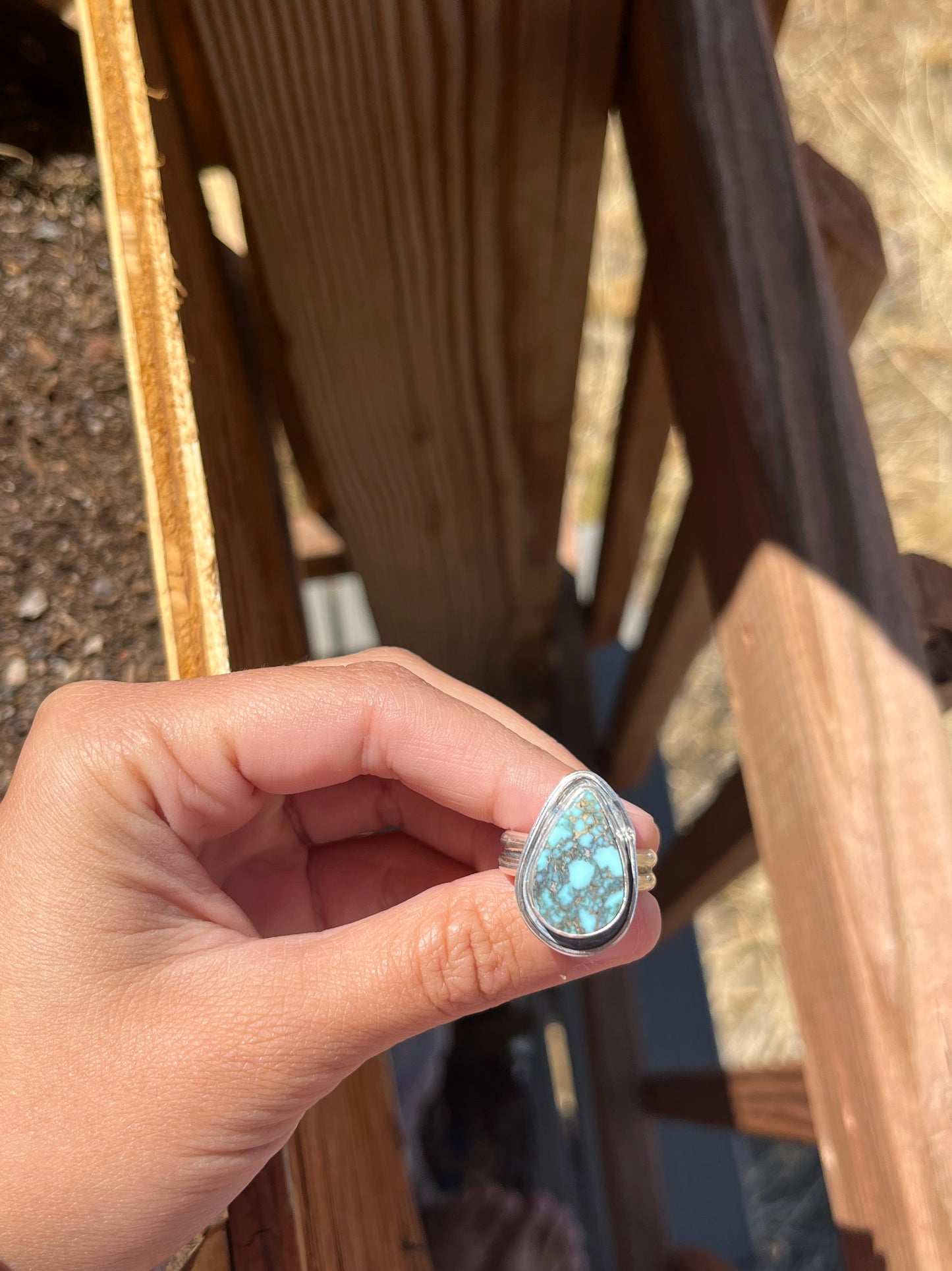 Denali Variscite Ring - Handmade Sterling Silver Ring