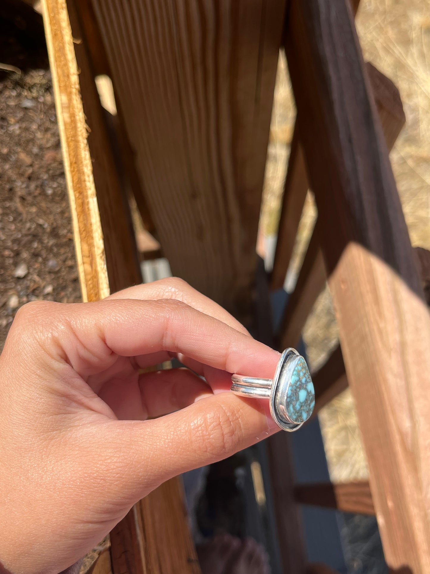 Denali Variscite Ring - Handmade Sterling Silver Ring