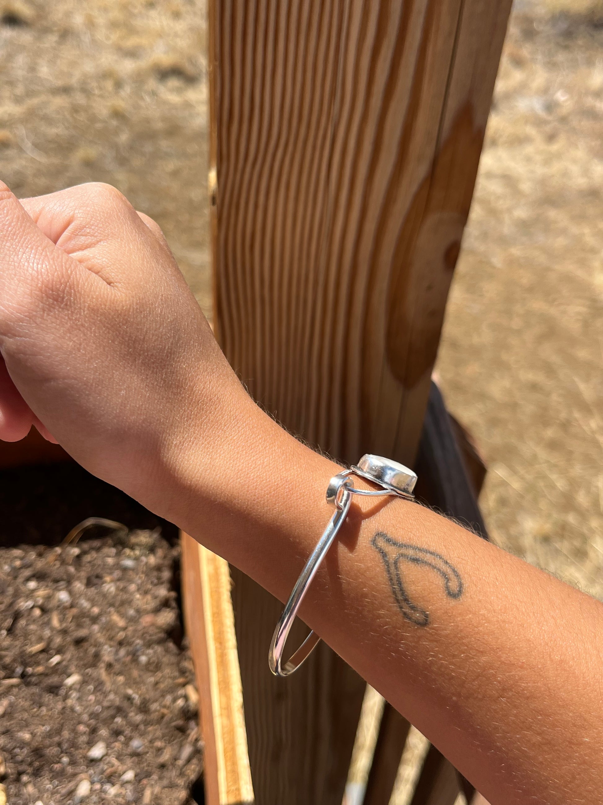 Moonstone Sterling Silver Cuff
