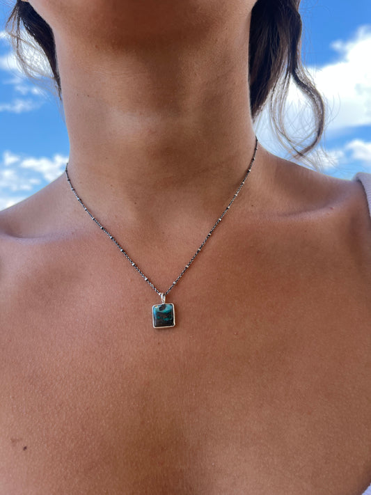 Boulder Opal Necklace - Handmade Sterling Silver
